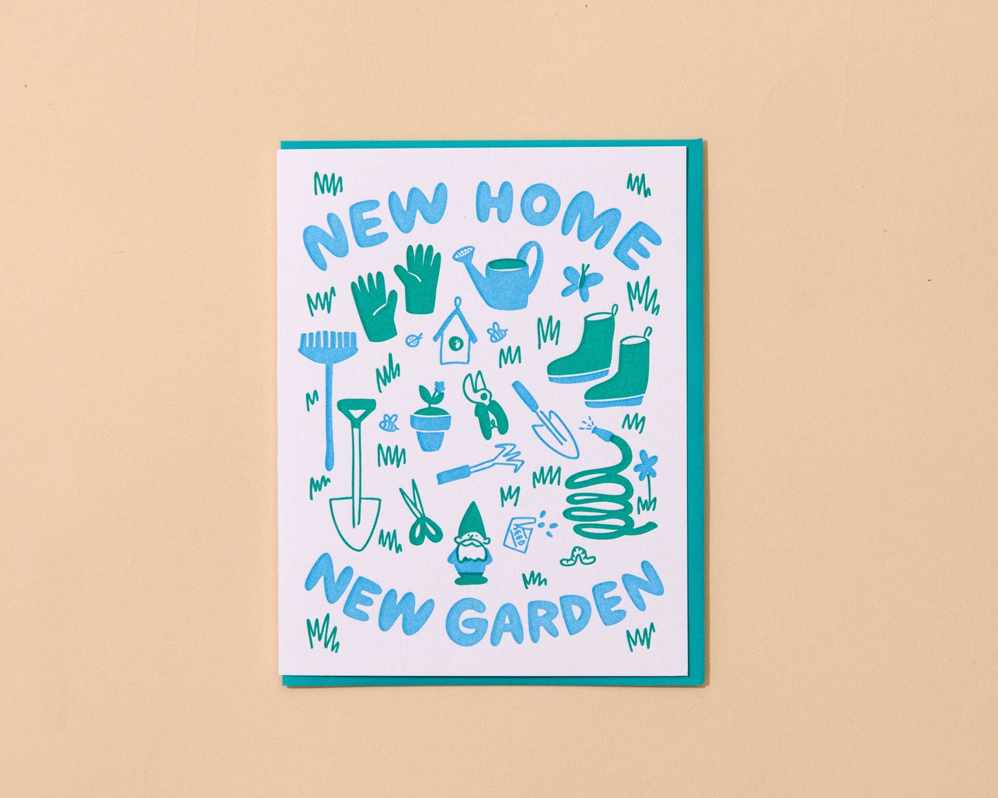 New Home, New Garden Greeting Card by And Here We Are