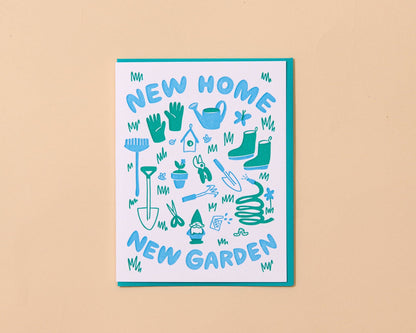 New Home, New Garden Greeting Card by And Here We Are