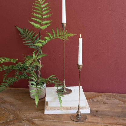 Antique Style Brass Taper Candle Holder