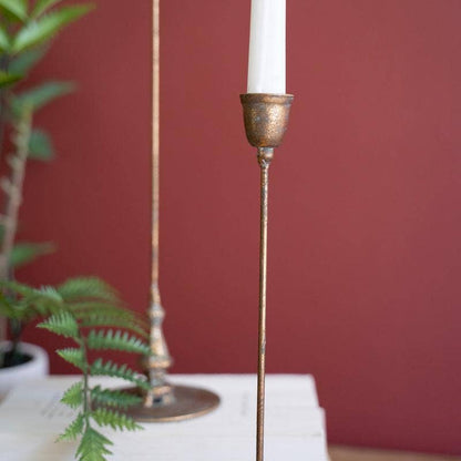 Antique Style Brass Taper Candle Holder