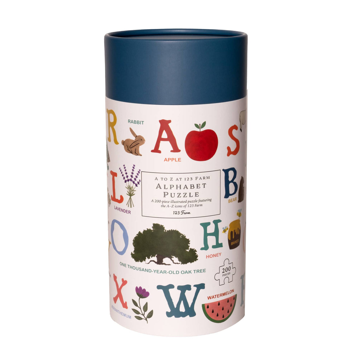 Alphabet Illustration 200 Piece Puzzle by 123 Farms