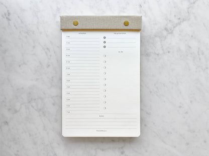 Daily Planner Notepad by Favorite Story Paperie