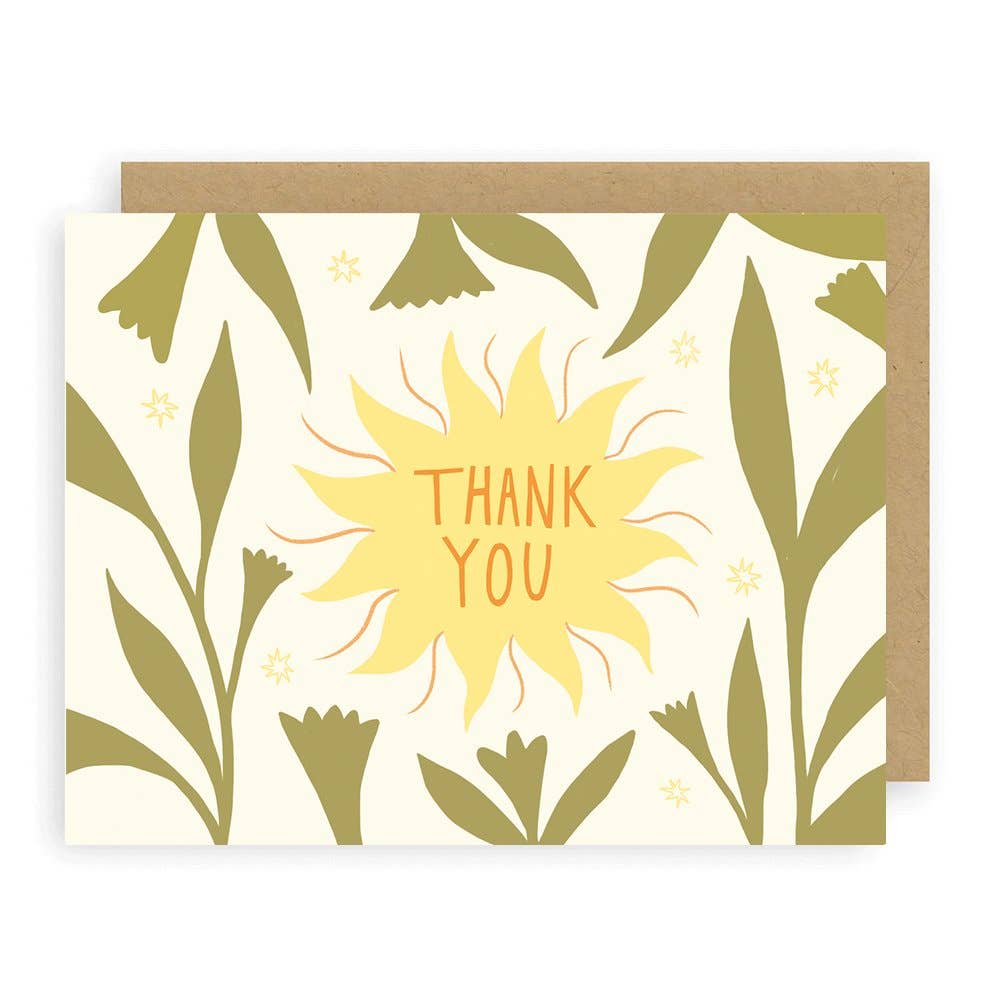 Sunshine Thank You Card by Elana Gabrielle