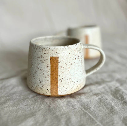 Cream Divide Mug by Void & Form Ceramics