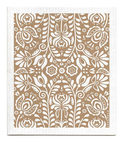 Scandi Bloom | Sand Swedish Dishcloth