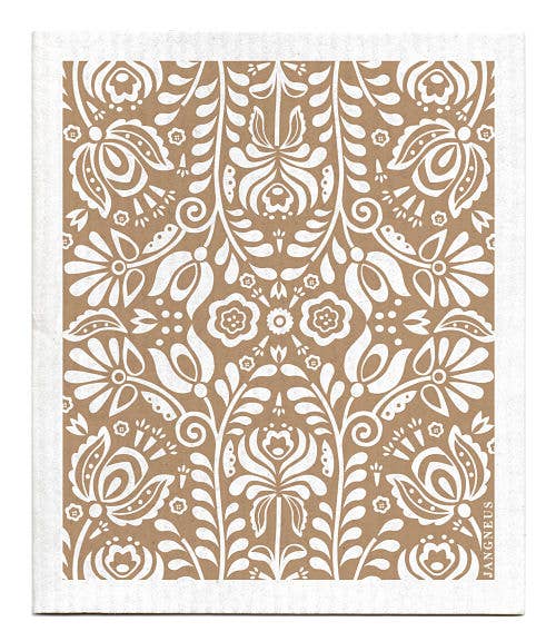 Scandi Bloom | Sand Swedish Dishcloth
