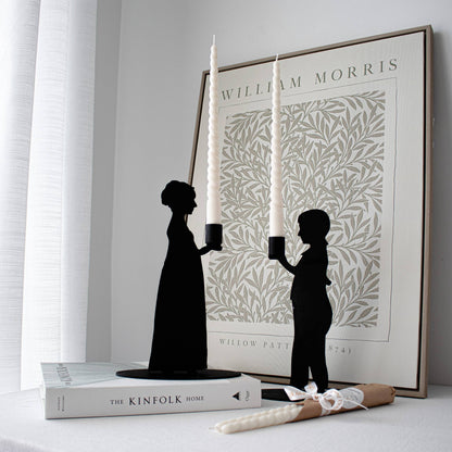 Swirl Taper Soy Wax Candles by Glowing Harmony Candle Co.