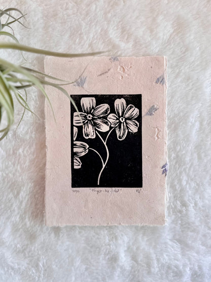 Forget-me-not Print by Adrift Prints