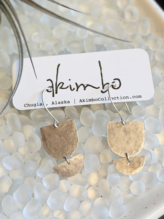 Athena | Antique Silver Plated Earrings by Akimbo Collection