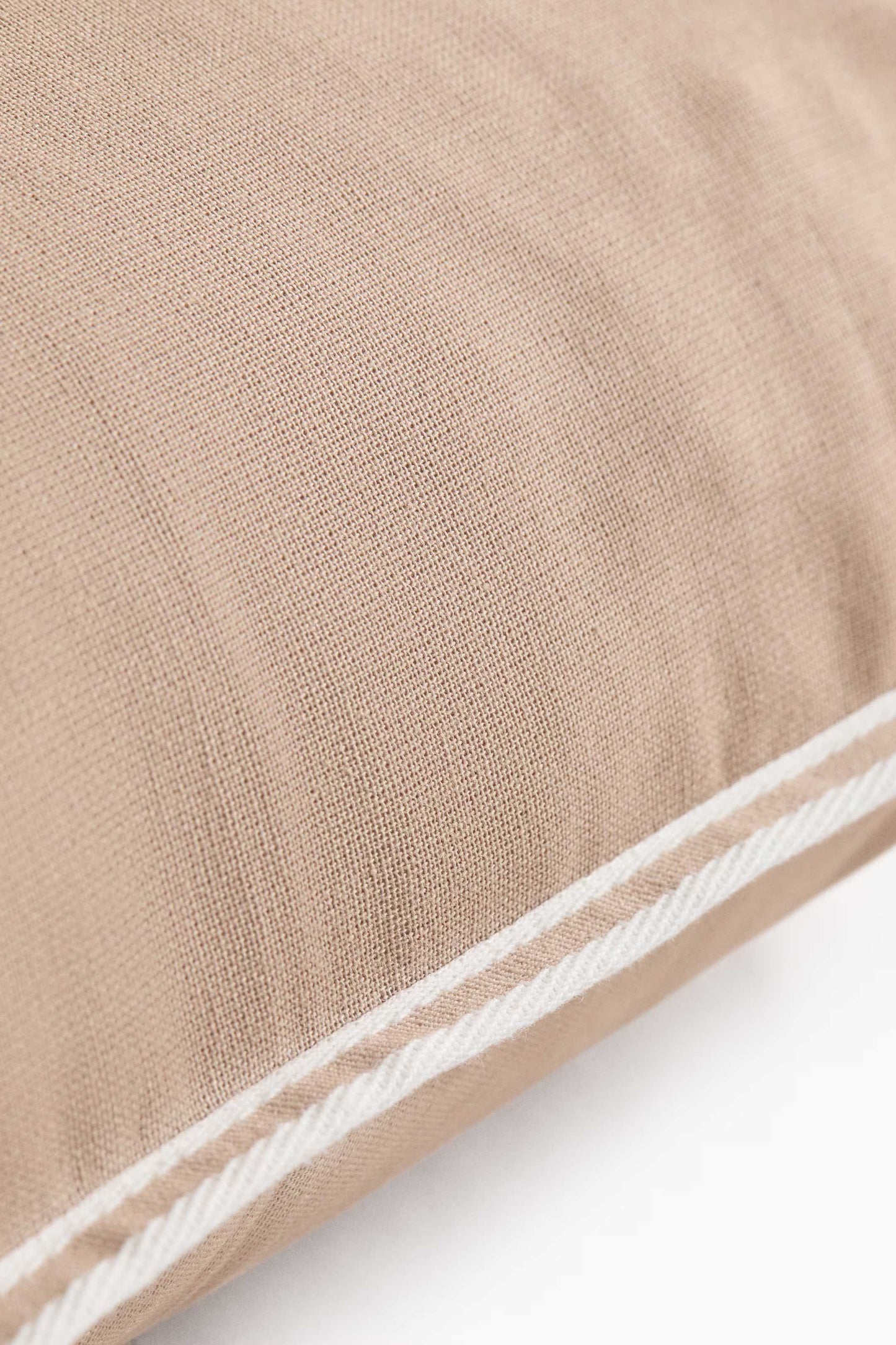 Cotton Canvas 20"x20" Accent Pillow | Beige
