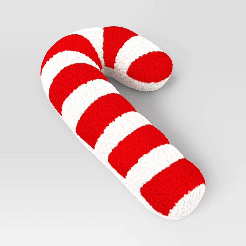Boucle Candy Cane Accent Pillow
