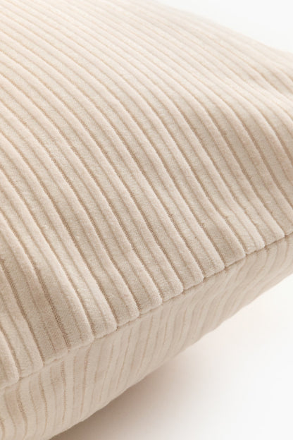 Corduroy 20"x20" Accent Pillow | Cream