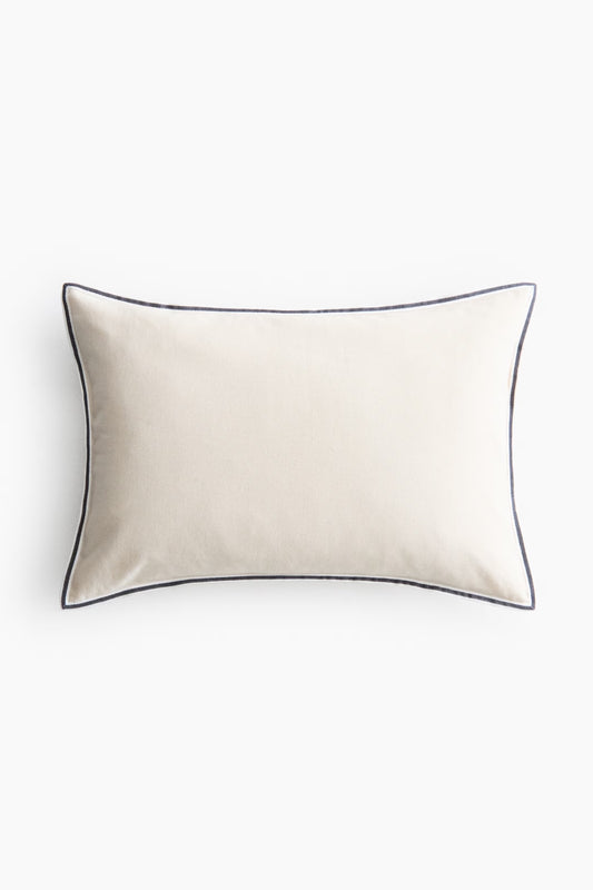 Cotton Canvas 16"x24" Accent Pillow | Light Beige