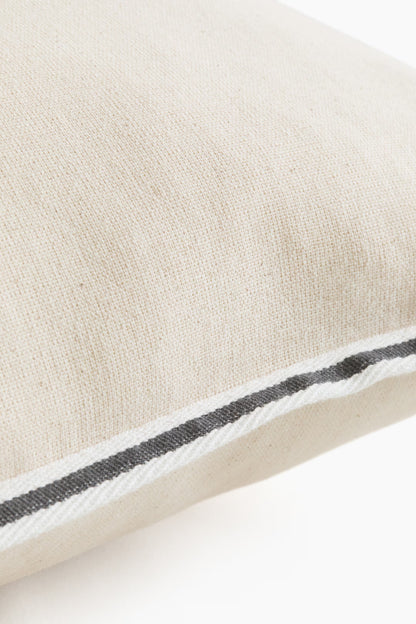 Cotton Canvas 16"x24" Accent Pillow | Light Beige