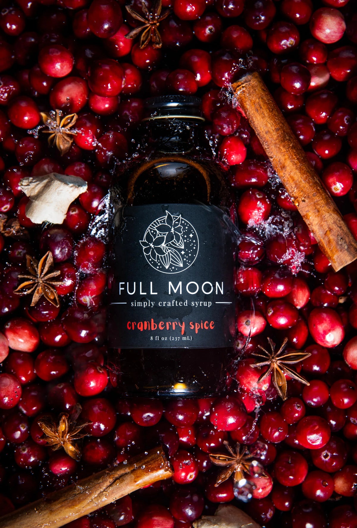 Cranberry Spice Simple Syrup by Full Moon