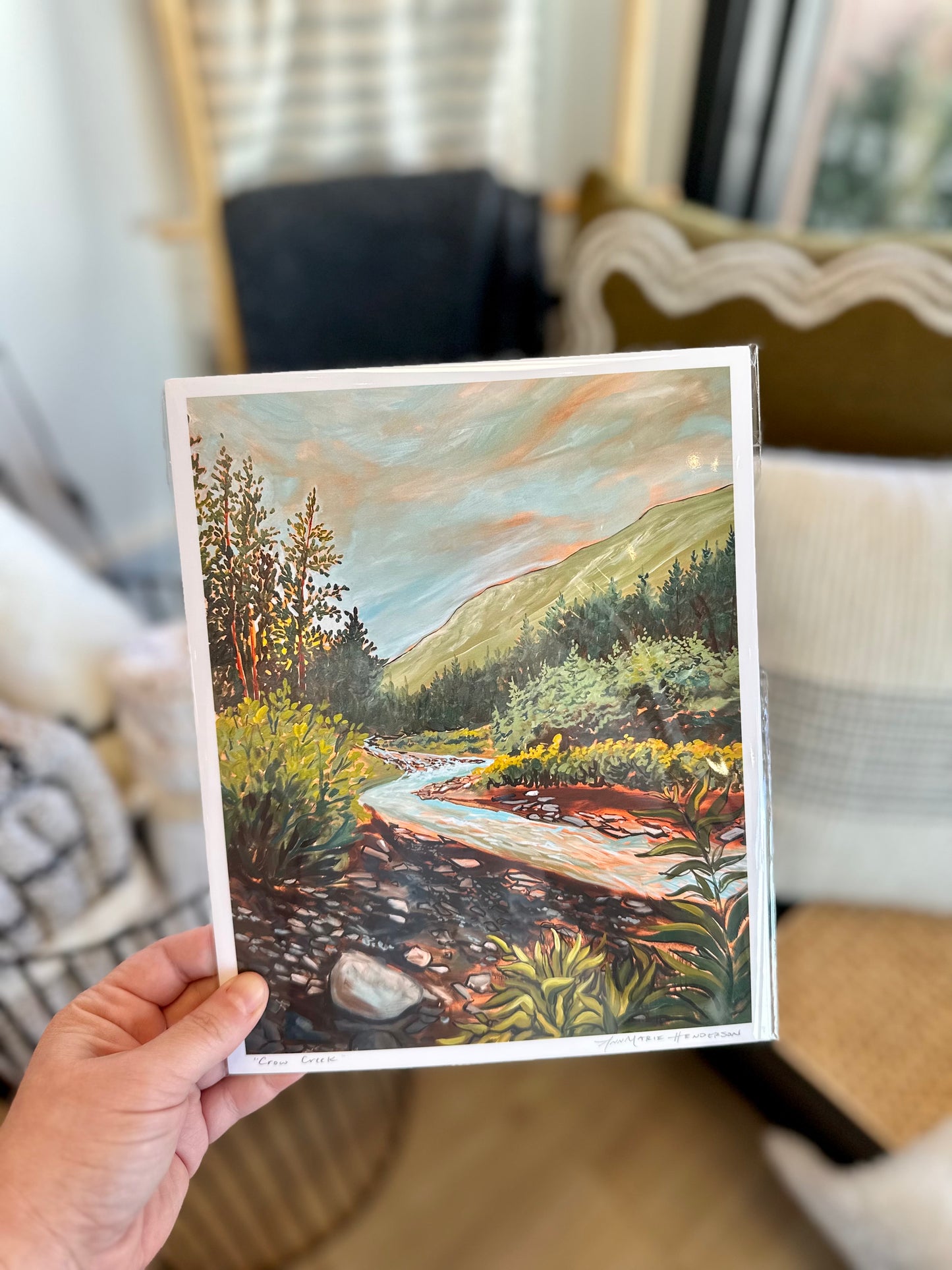 Crow Creek 8x10 Print by AnnMarie Henderson Art