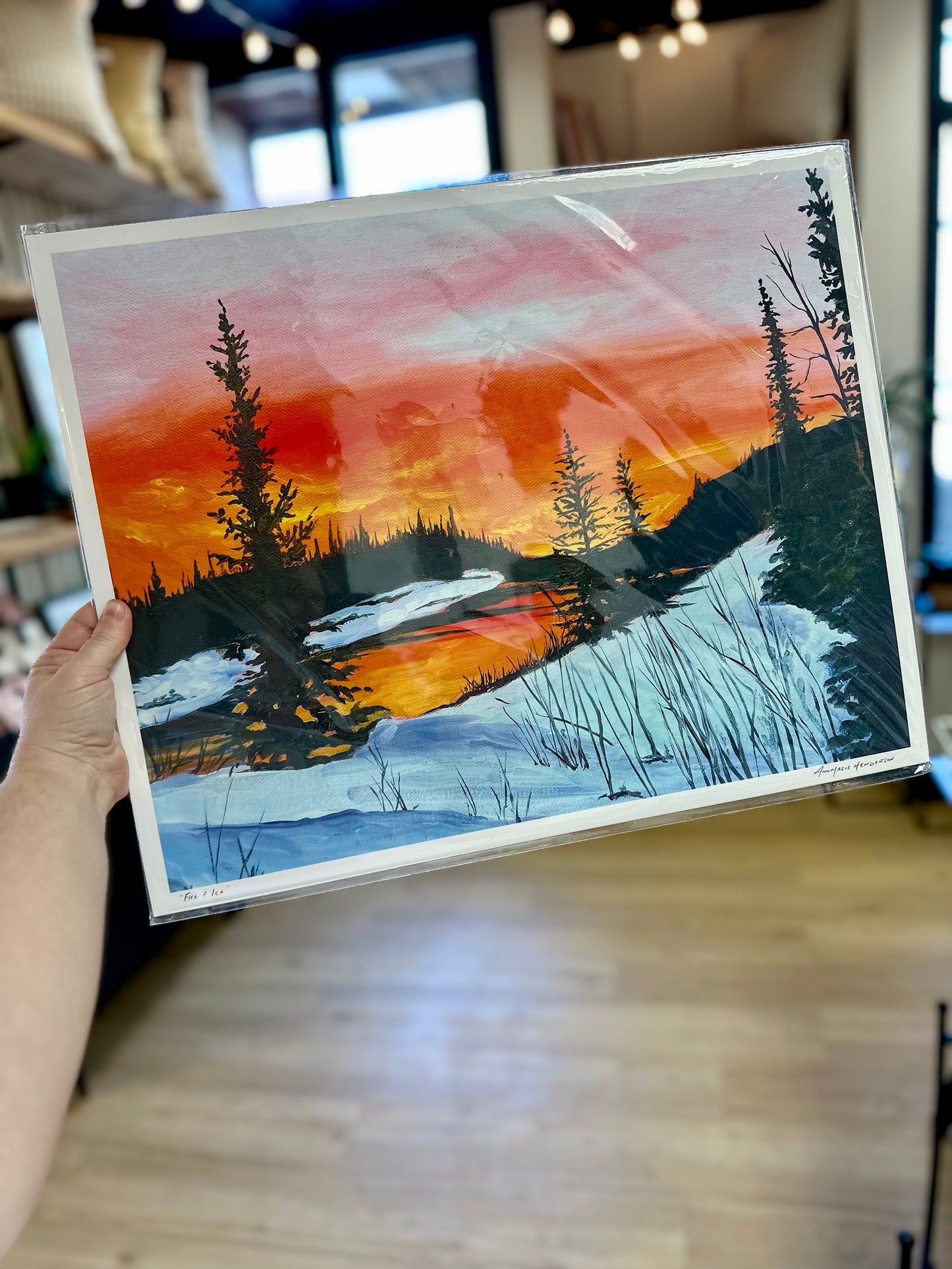 Fire and Ice 16x20 Print by AnnMarie Henderson Art