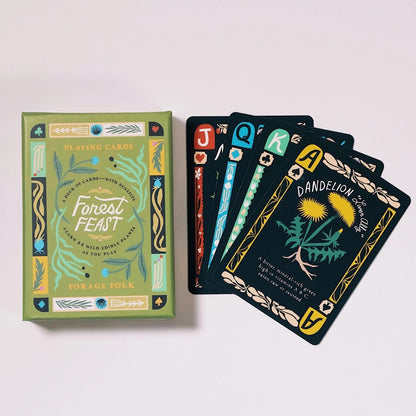 Forest Feast Edible Plant Deck of Playing Cards by Forage Folk