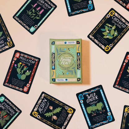 Forest Feast Edible Plant Deck of Playing Cards by Forage Folk