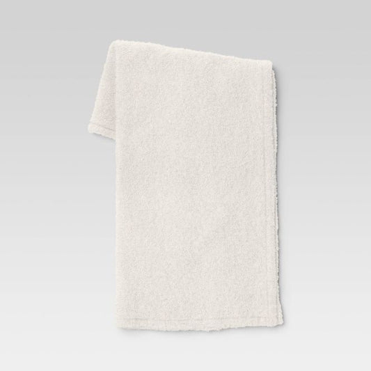 Boucle Faux Shearling Throw Blanket