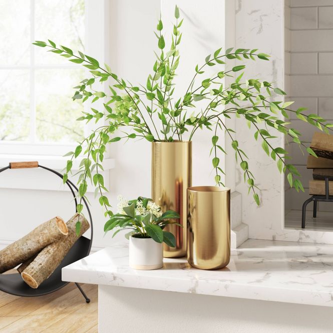 Modern Brass Vase