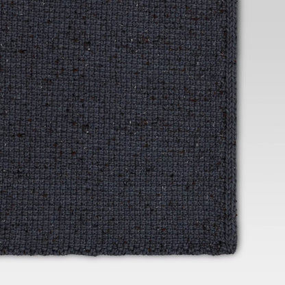 Marled Knit Throw Blanket | Midnight Blue