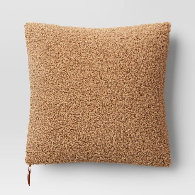 Oversized Teddy Boucle 24" x 24" Pillow