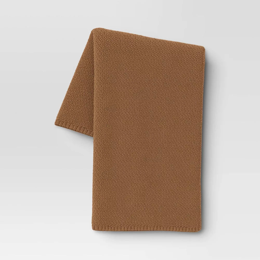 Oversized Recycled Knit Throw Blanket