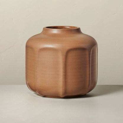 Faceted Ceramic Vase