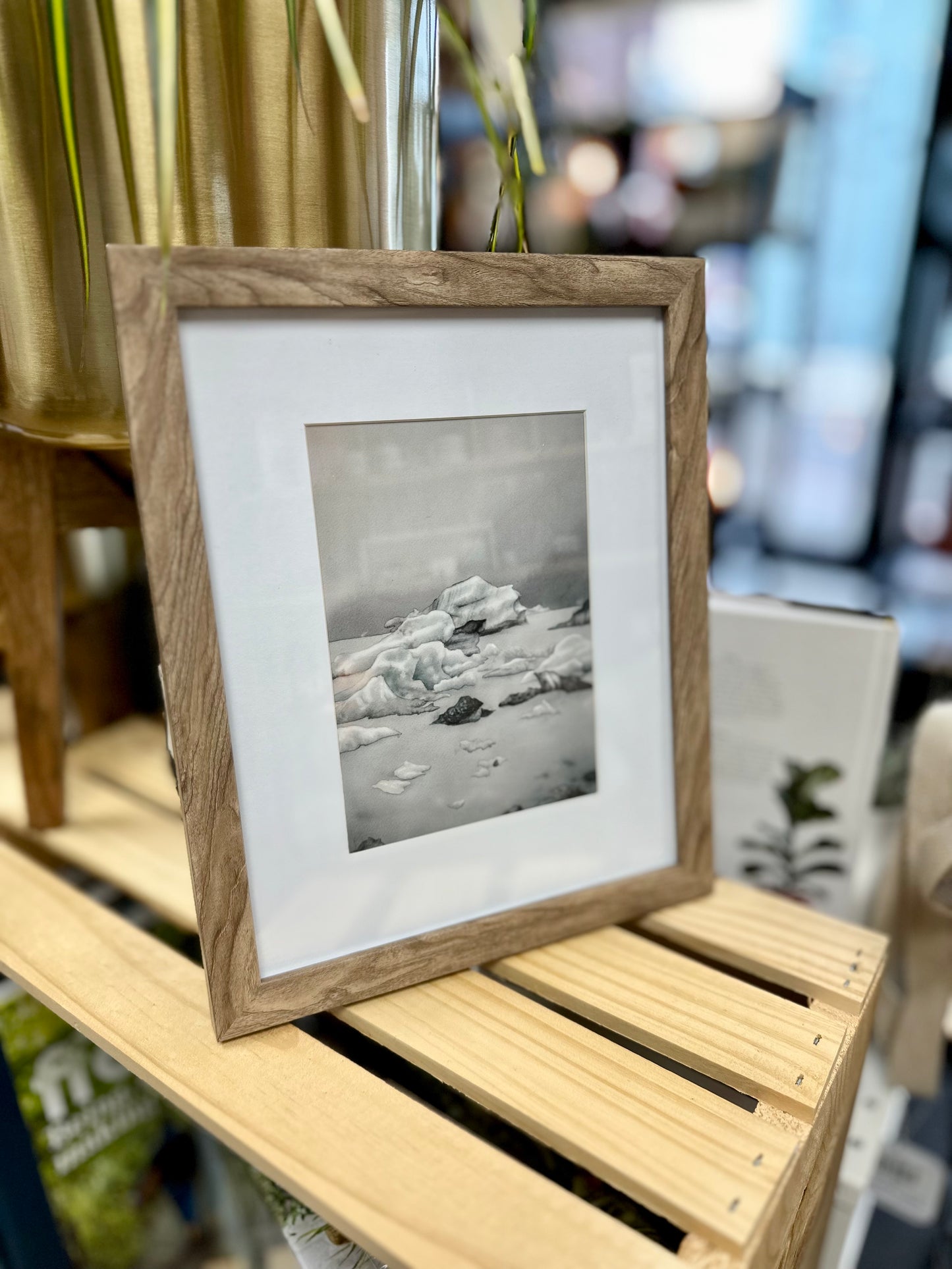 Glacier Fog 5x7 Framed Print by Robin Farmer