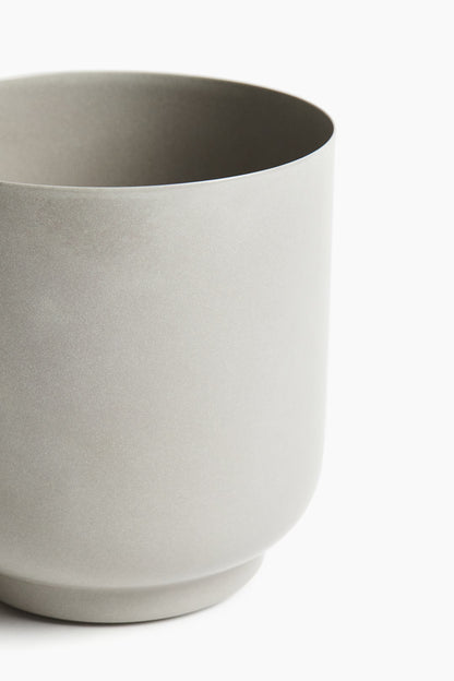 Gray Day 6" Metal Planter