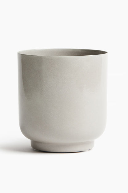 Gray Day 6" Metal Planter