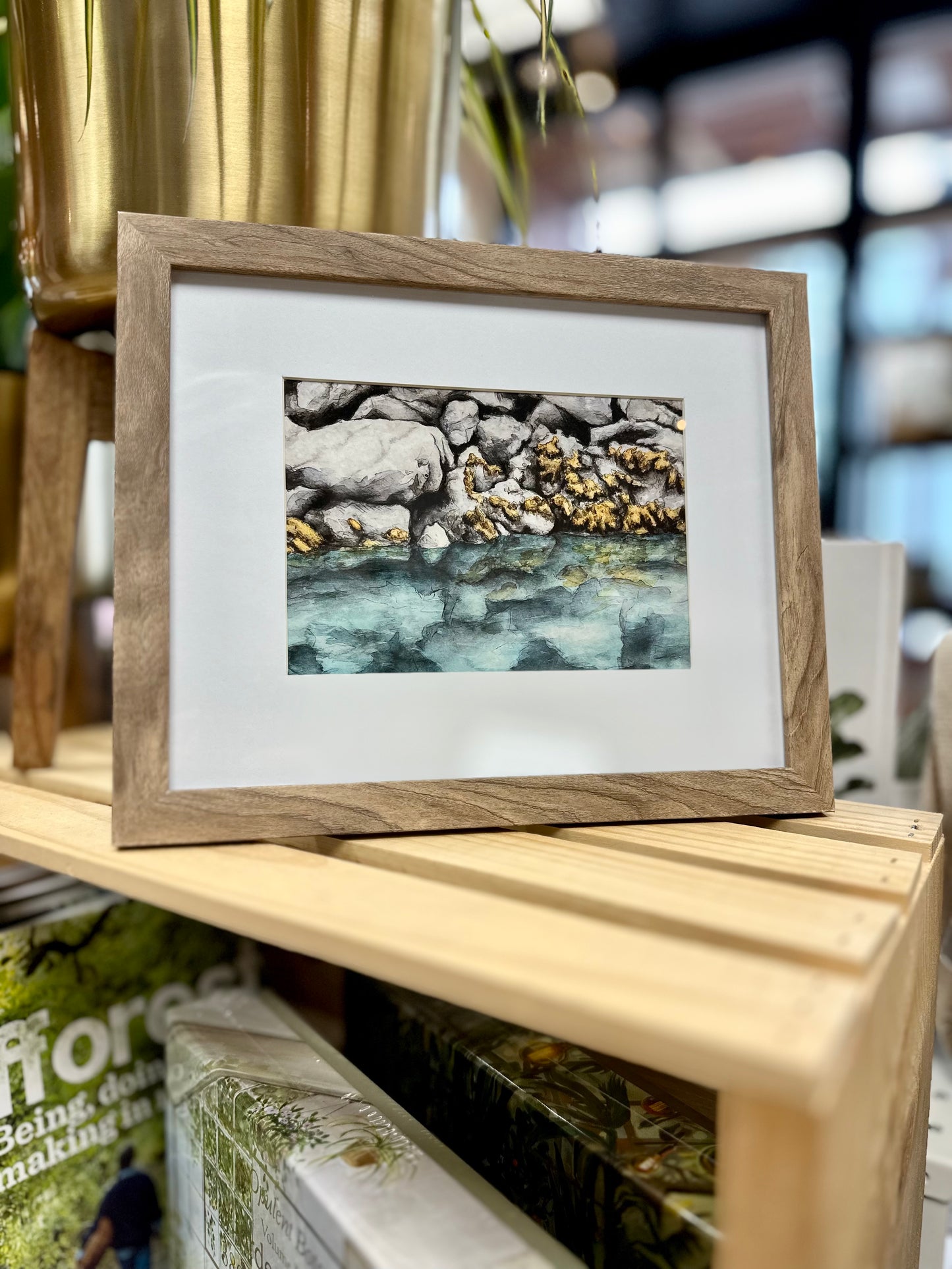 Halibut Cove 5x7 Framed Print by Robin Farmer