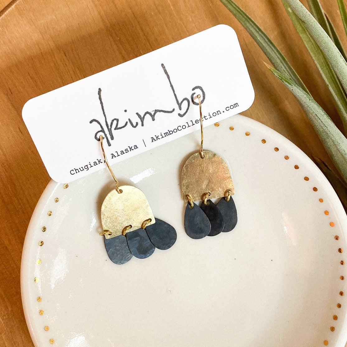 Raincloud Earrings by Akimbo Collection