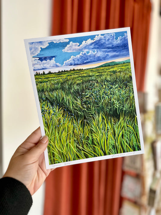 Greener Grass 8x10 Print by AnnMarie Young Art