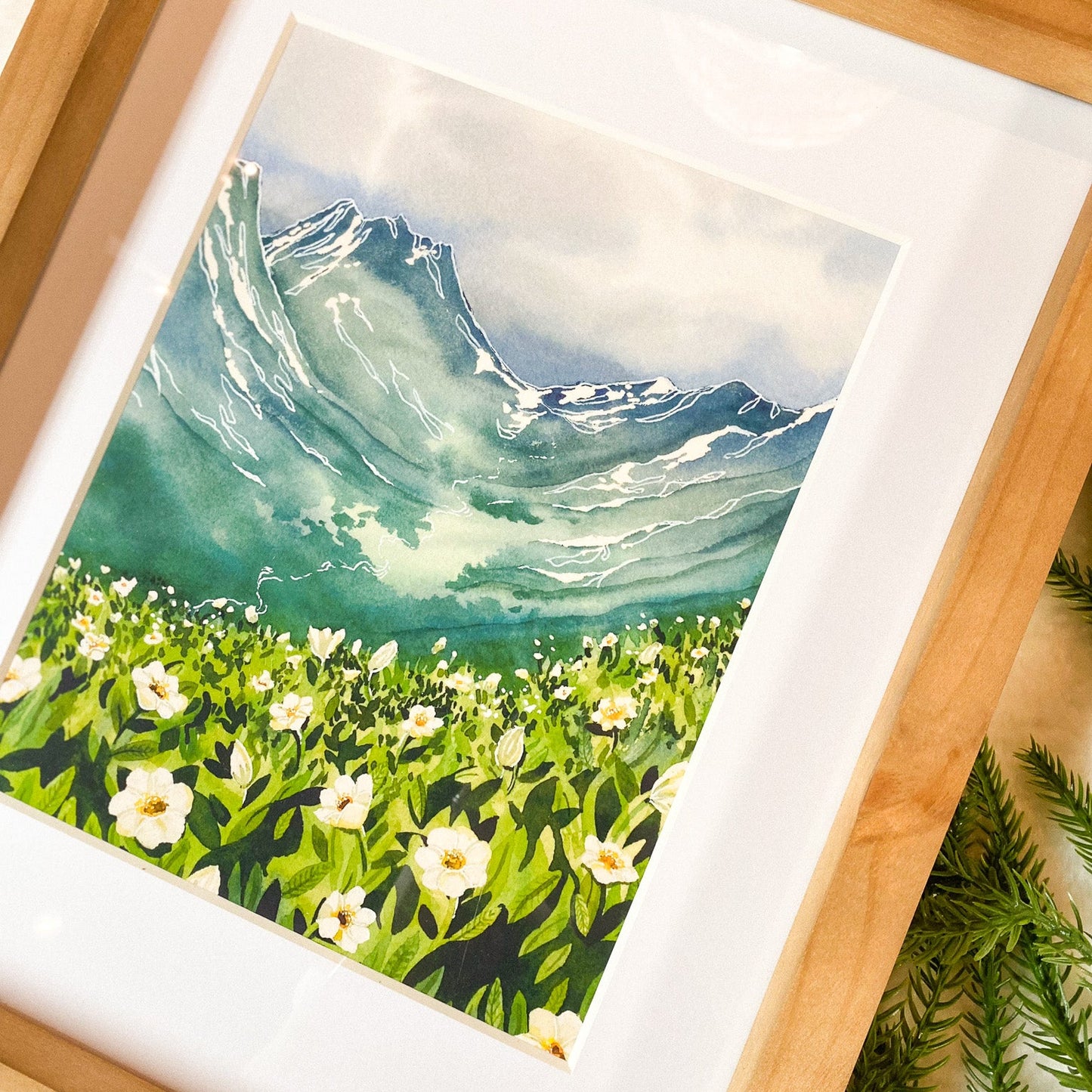 Framed Mountain Avens 8x10 Print by Jill Richie