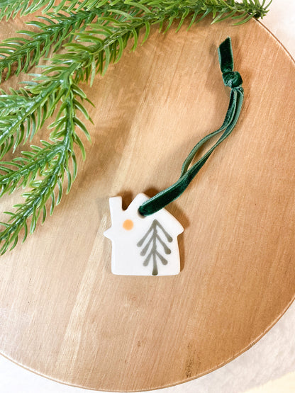 Little House Ornament by Little Fish Workshop
