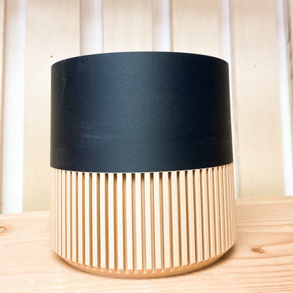 Modern Slat Planter | Black by Prairie City Printing Co.