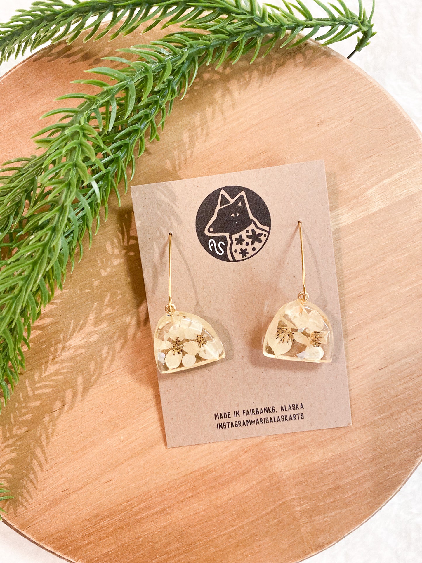 Dogwood Earrings #107 by Arisa Sasaki