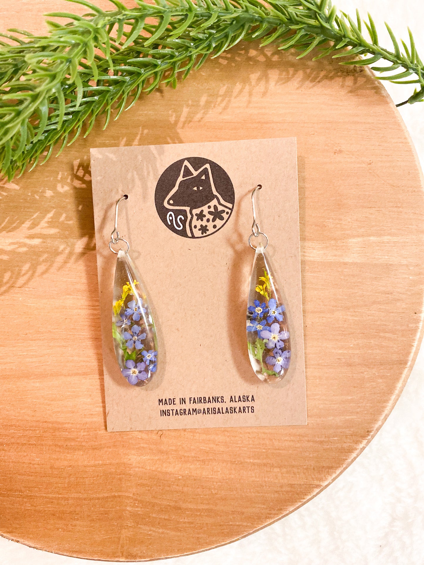 Forget-Me-Not Earrings #112 by Arisa Sasaki