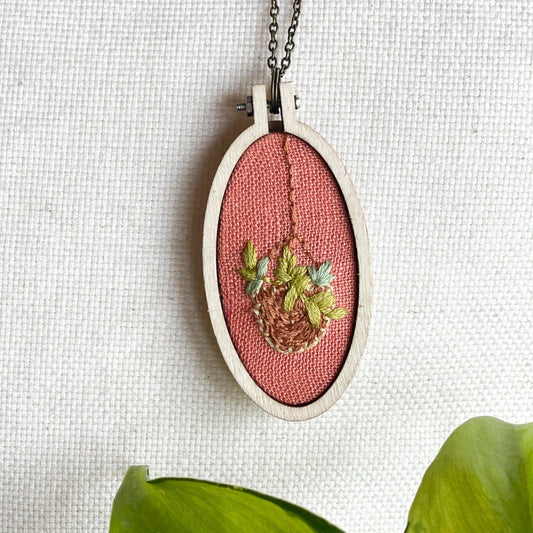 Big Plant Hanger Necklace by Brittany Montour