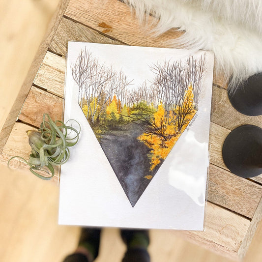 Boreal Forest in Fall 8x10 Print by Brittany Montour