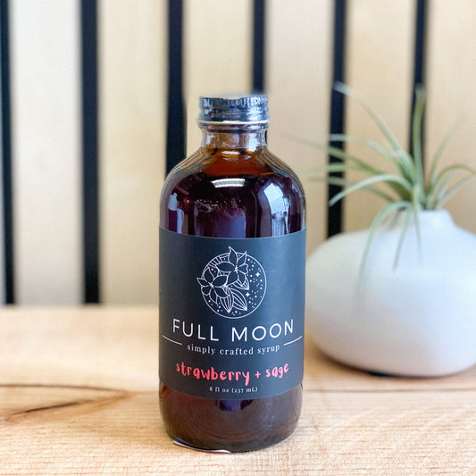Strawberry Sage Simple Syrup by Full Moon