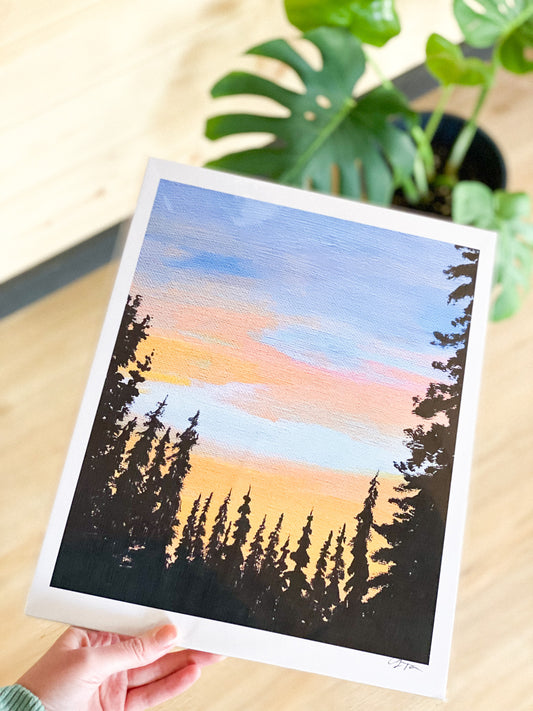 Summer Silhouette 8x10 Print by Anya Toelle