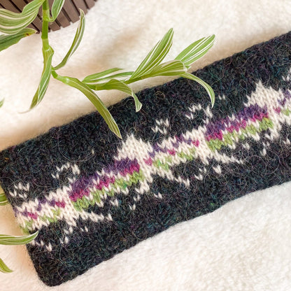 Aurora Dogsled Headband | Galaxy by Kayleigh Knits