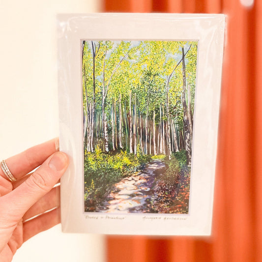 Rooted in Permafrost 4x6 Matted Print by AnnMarie Henderson