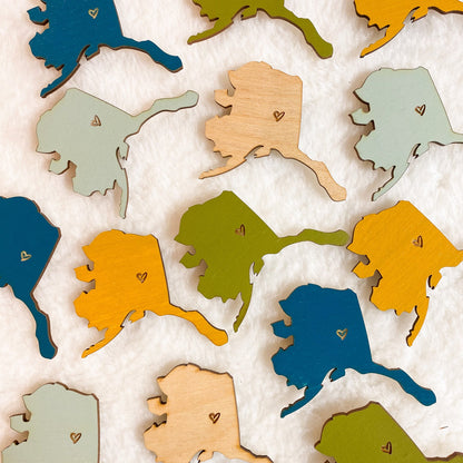 Fairbanks, Alaska Heart Magnet