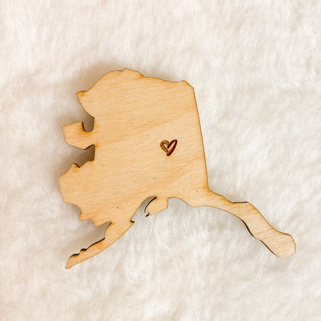 Fairbanks, Alaska Heart Magnet