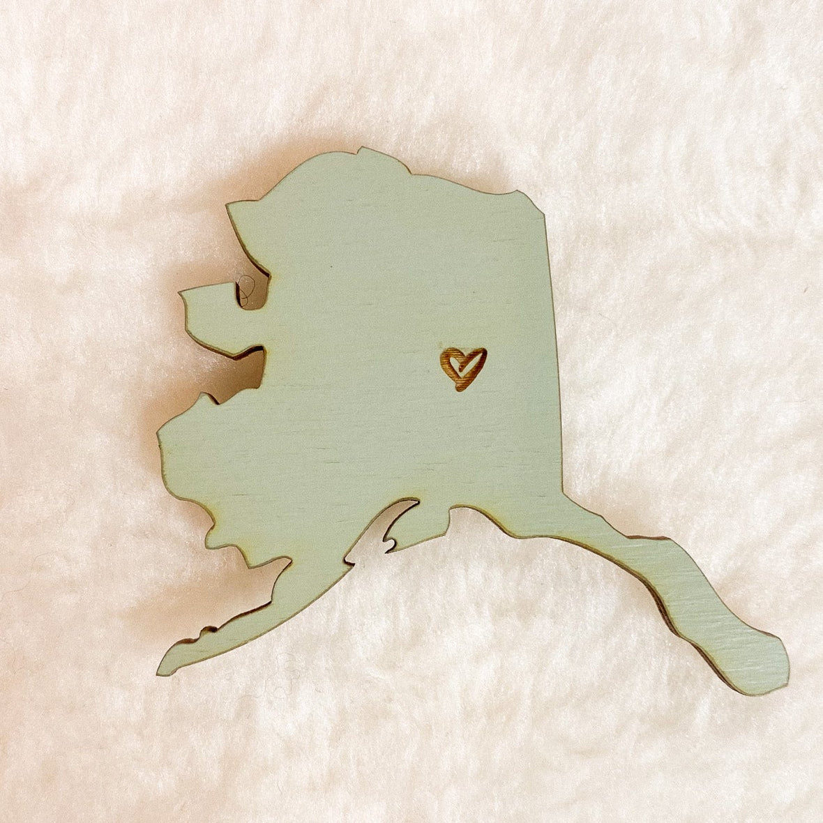Fairbanks, Alaska Heart Magnet