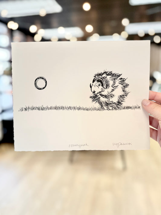 Oomingmak Original Silkscreen Print by Printworthy